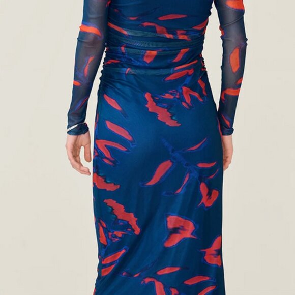 Hollis Dress in Falling Leaf Print - Picture 3 of 5